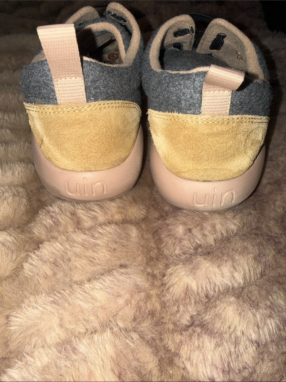 UIN Women's Walking Shoes Casual Loafers Comfort Sneaker (Grey), sz 8